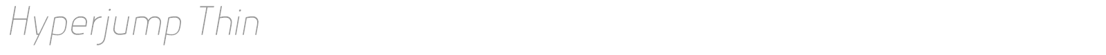 Hyperjump font preview